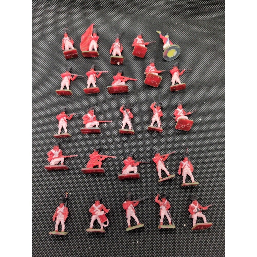 (25) Partially Painted British Grenadiers 1/72 Miniatures